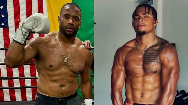 After Russell Wilson’s Epic Transformation, Justin Fields Puts His Ripped Physique on Full Display