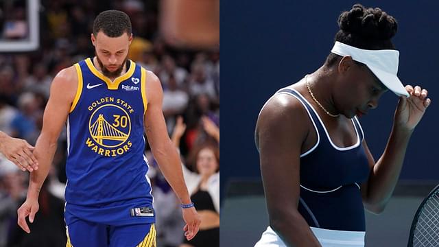 Stephen Curry Can’t Hold Back Tears as Venus Williams Turns to Seth Curry for Advice