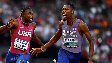 Noah Lyles Recalls a Kind Gesture Shown by Zharnel Hughes During the 100M Medal Ceremony at the 2023 World Championships in Netflix’s ‘Sprint’