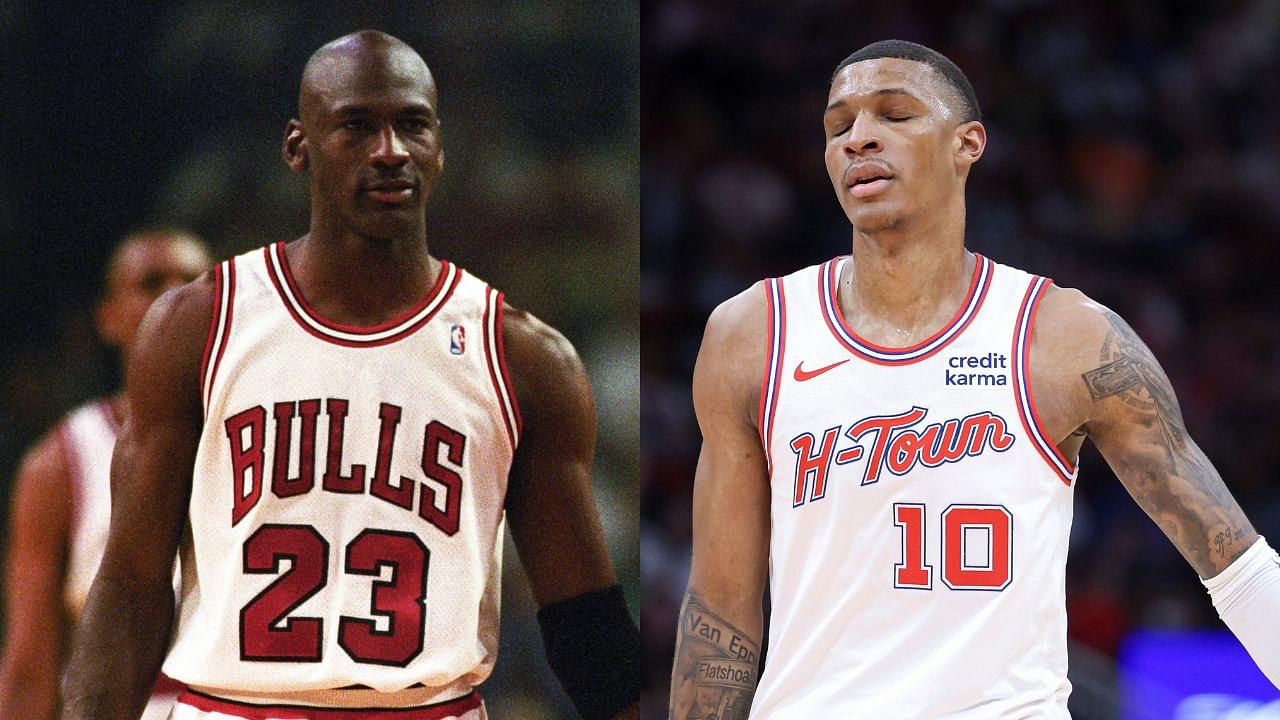 Michael Jordan and Jabari Smith Jr.