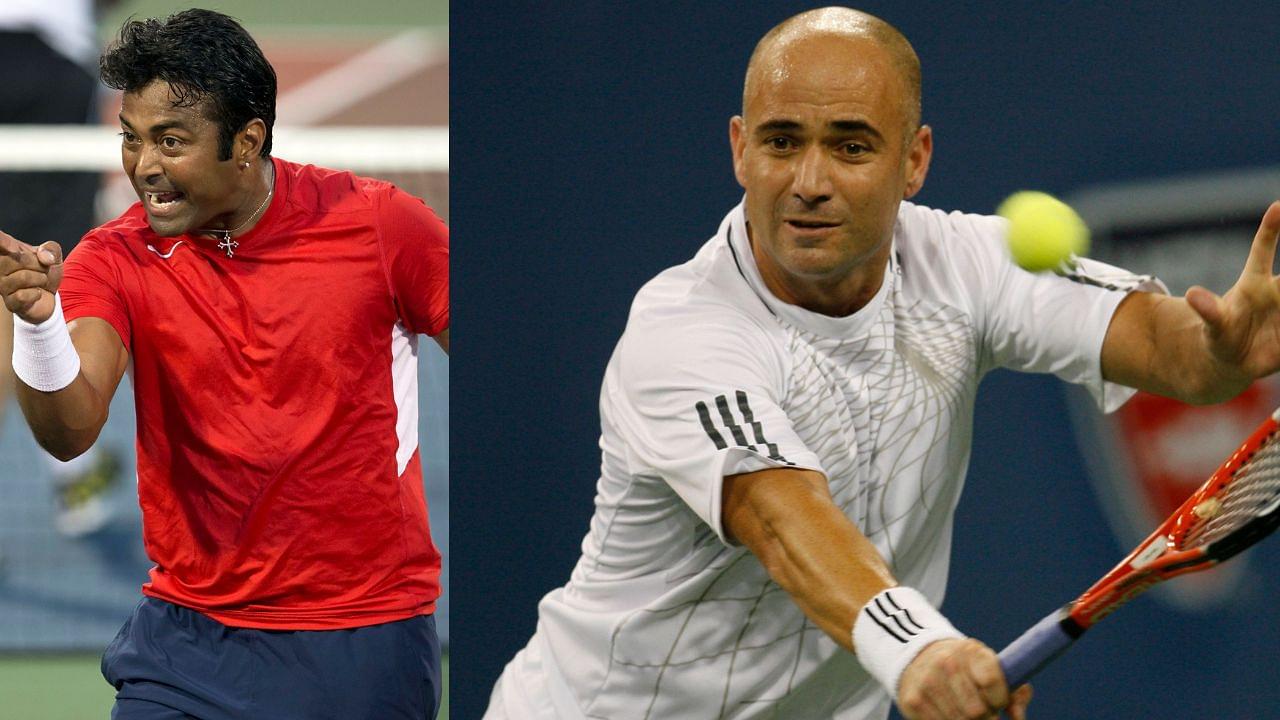 Andre Agassi Tries Out the 'Phantom 107' After Lighthearted Talk With Fellow International Hall of Famer Leander Paes