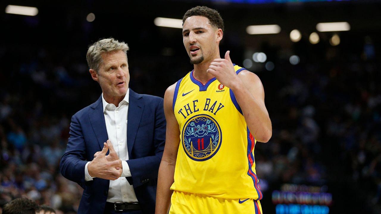 Steve Kerr and Klay Thompson