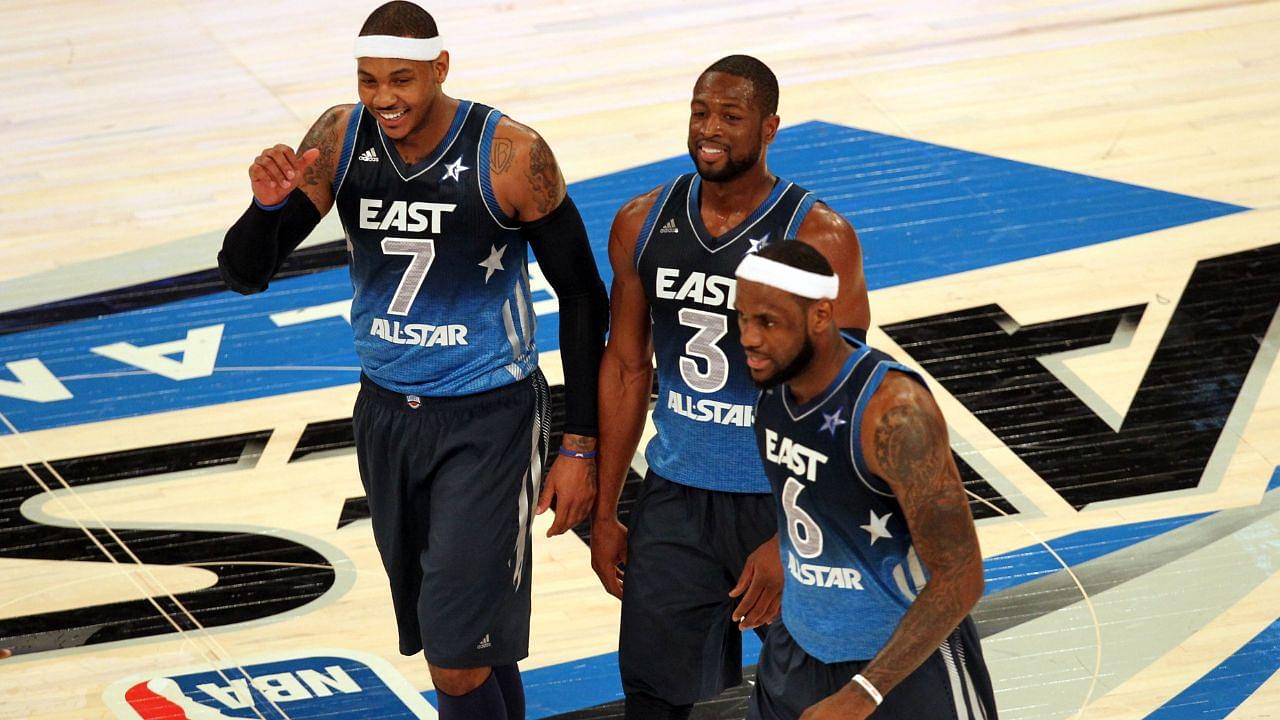 Carmelo Anthony, Dwyane Wade, and LeBron James