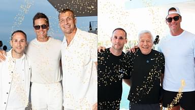 In Pictures: Tom Brady Reunites With Robert Kraft and Gronk At Michael Rubin’s 4th of July Party Tom Brady Played The “Most Star-Studded Game Of Beach Football” Before The Classy All-White Party