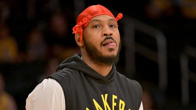 Carmelo Anthony Calls Out NBA Socials Over Tagging LaMelo Ball in a Reel With Him and LeBron James