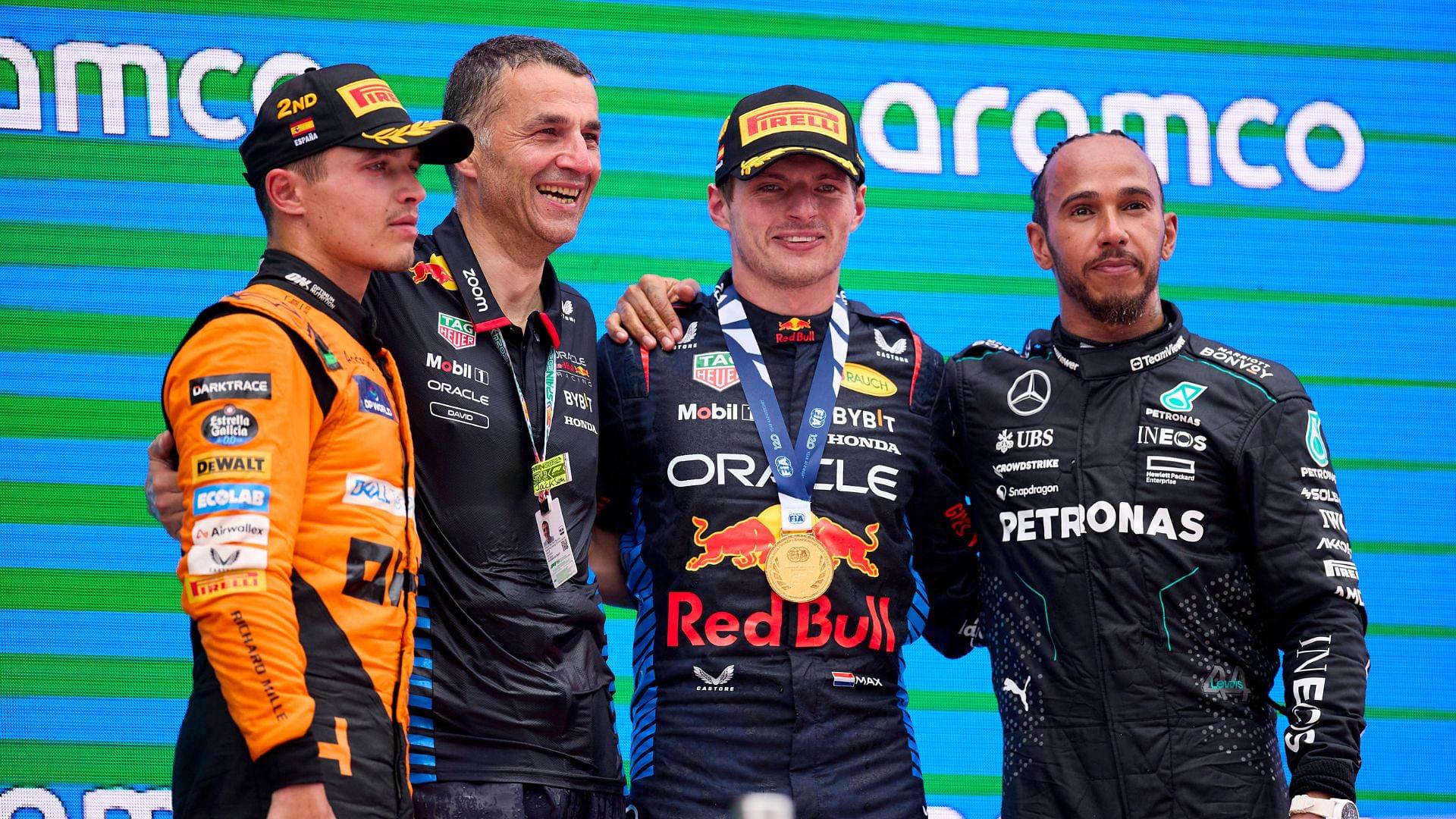 "If That Was Max Verstappen...": Lewis Hamilton Chimes in on Lando Norris v McLaren Team Orders Debate