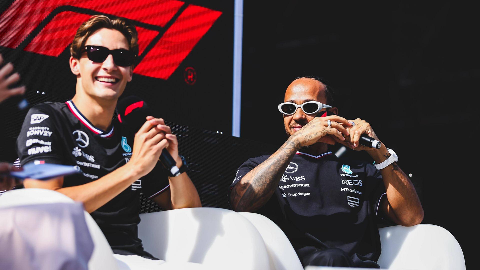 George Russell Exposes Lewis Hamilton’s Tin-Foil Hat Wearing Tendencies