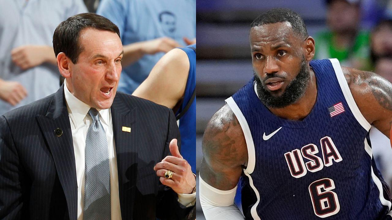 Coach K and LeBron James