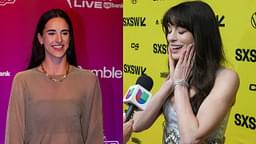 Caitlin Clark Gets Anne Hathaway Comparisons Following Comical Moment on WNBA All-Star Orange Carpet