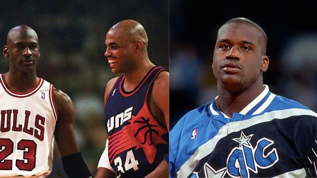 Michael Jordan, Charles Barkley and Shaquille O'Neal