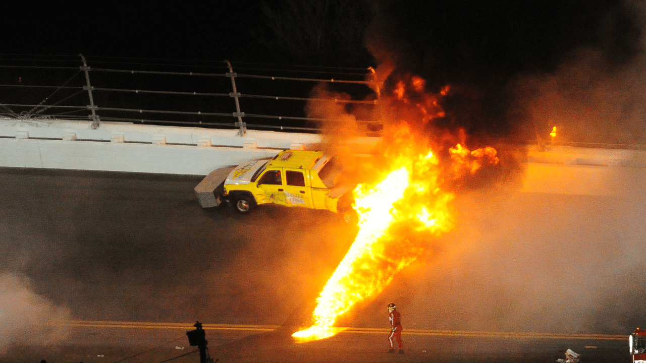 NASCAR Throwback: Juan Pablo Montoya Once Crashed Into a Jet Dryer at Daytona Causing a Lengthy Delay