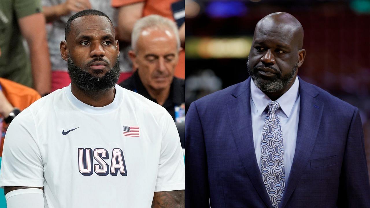 LeBron James and Shaquille O'Neal