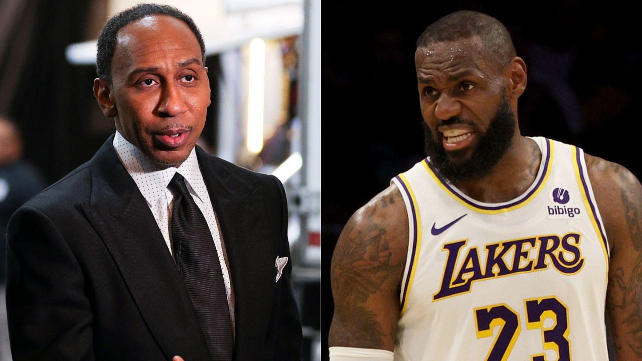 Stephen A. Smith and LeBron James