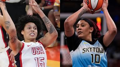 Brittney Griner and Kamilla Cardoso