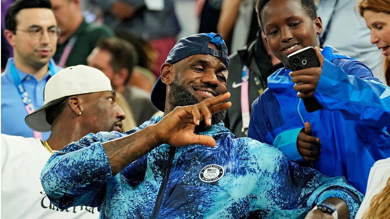 LeBron James Spotted Sporting a $400,000 Watch During Women’s Team’s Game Against Nigeria