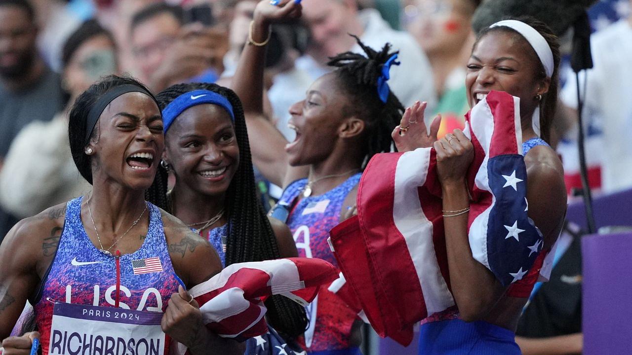 “We Rely on Each Other”: Twanisha Terry Shares Secret to Women’s 4x100m Gold at Paris Olympics