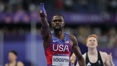 Rai Benjamin Finishes 2024 Season as Global Leader in Men's 400mH for Second Straight Year