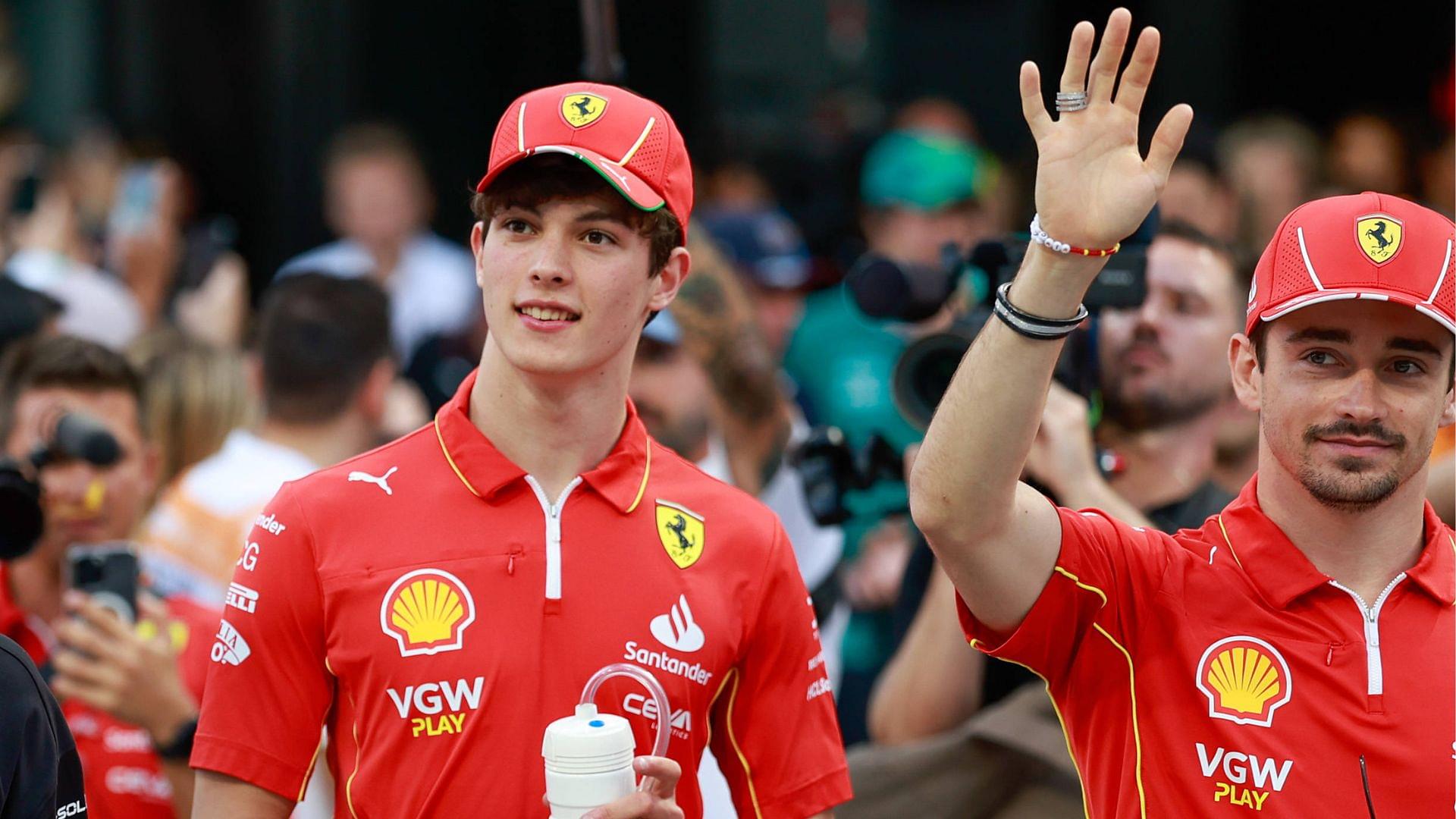 Oliver Bearman Discloses How Empathetic Charles Leclerc Helped Him Before the Nervy Super Sub Debut