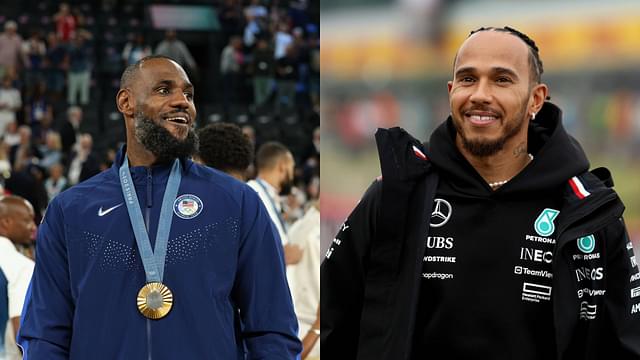 Lewis Hamilton Stands in Ovation to Celebrate LeBron James’ Olympics Triumph