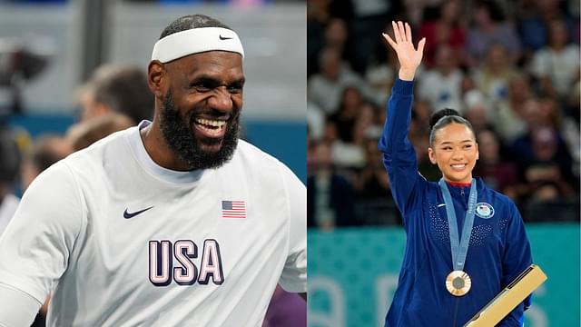 LeBron James Shows Love To Sunisa Lee For Imitating His Chalk Toss