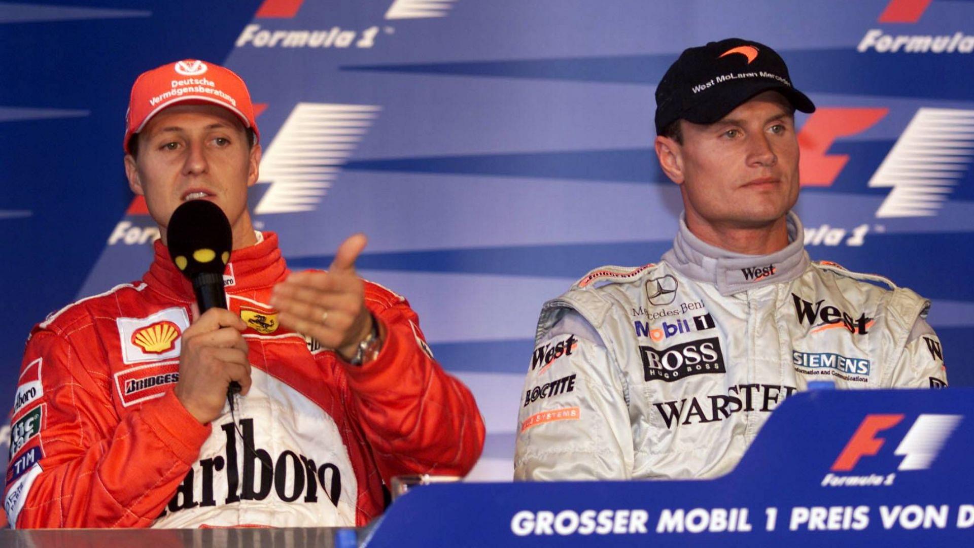 David Coulthard Once Flipped Michael Schumacher off and Called Him a “W*nker” in the Middle of a Race