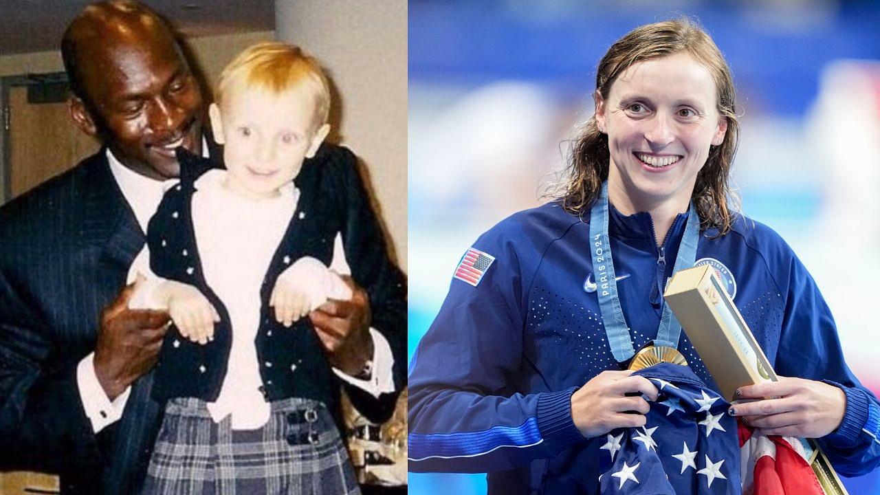 WATCH: Michael Jordan Plays Peek-a-Boo with 3-Year-Old Katie Ledecky