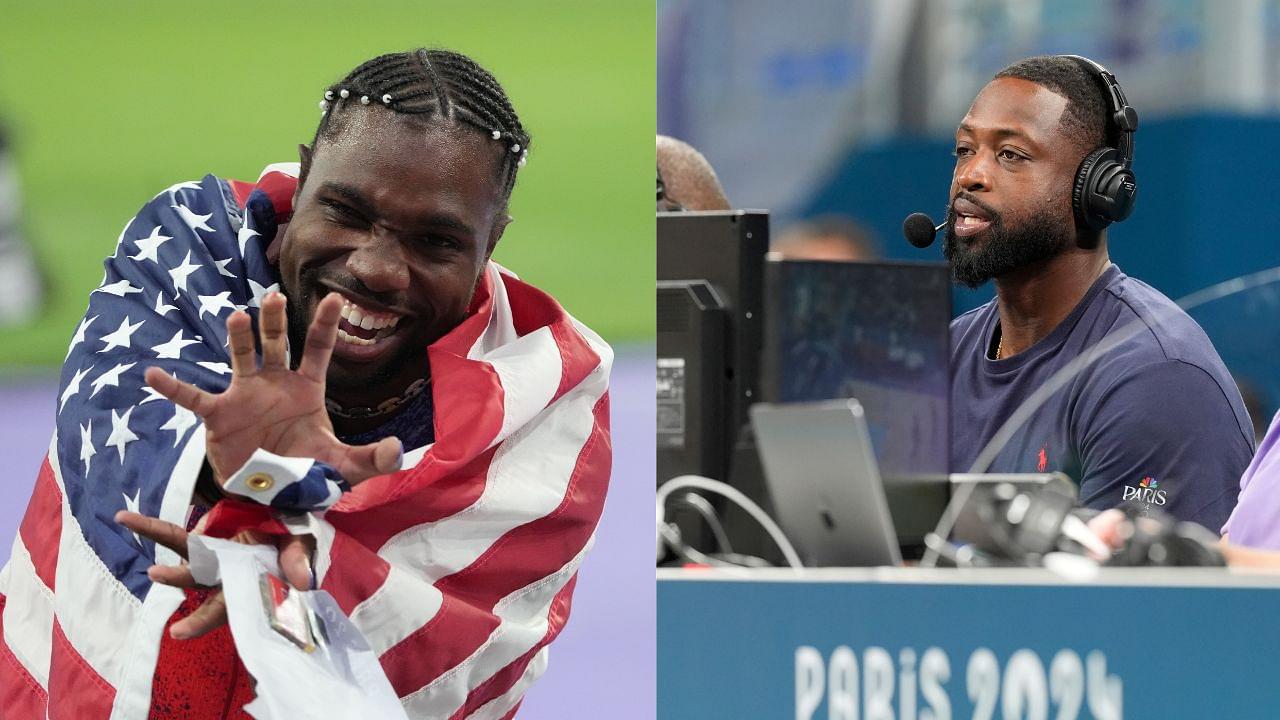 Dwyane Wade Responds to 'Nail Paint' Haters with Noah Lyles' Iconic Picture