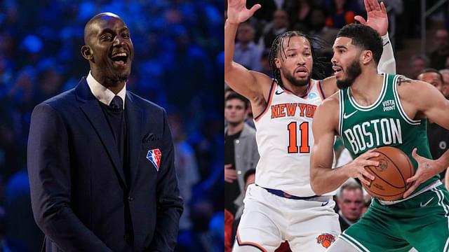 Kevin Garnett, Jalen Brunson and Jayson Tatum