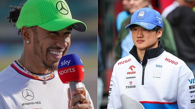 Lewis Hamilton Ends Up Having a Laugh at Yuki Tsunoda’s Expense Because of a Kid’s Scooter