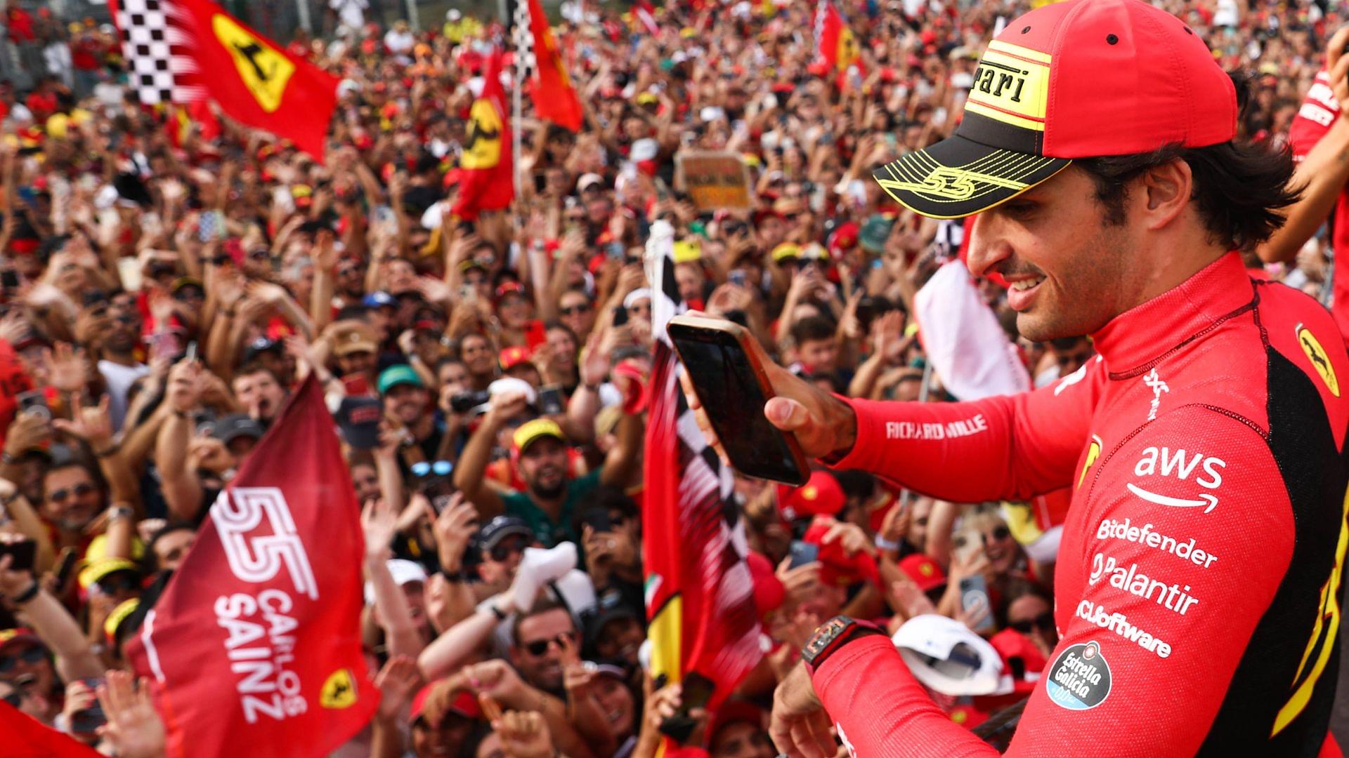 Carlos Sainz Reveals He Made His Father Cry on His First Day as a Ferrari Driver