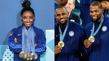 Simone Biles, LeBron James and Kevin Durant