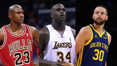 Michael Jordan, Shaquille O'Neal, Stephen Curry