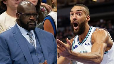 Shaquille O'Neal and Rudy Gobert