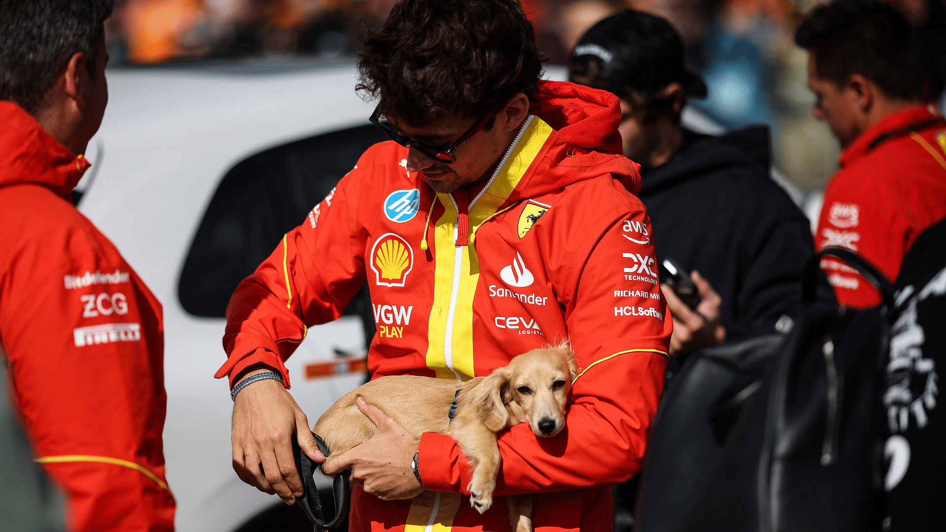 Charles Leclerc Reveals His Dog’s Celebrity Status Is on a “Whole New Level”