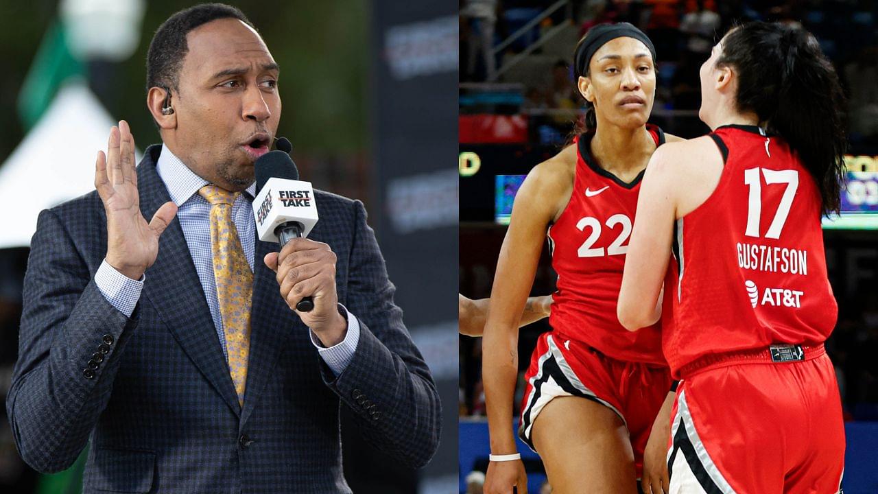 Stephen A. Smith Remains Undeterred by Aces' 12 Losses This Season, Predicts Three-Peat For A'ja Wilson and Co.