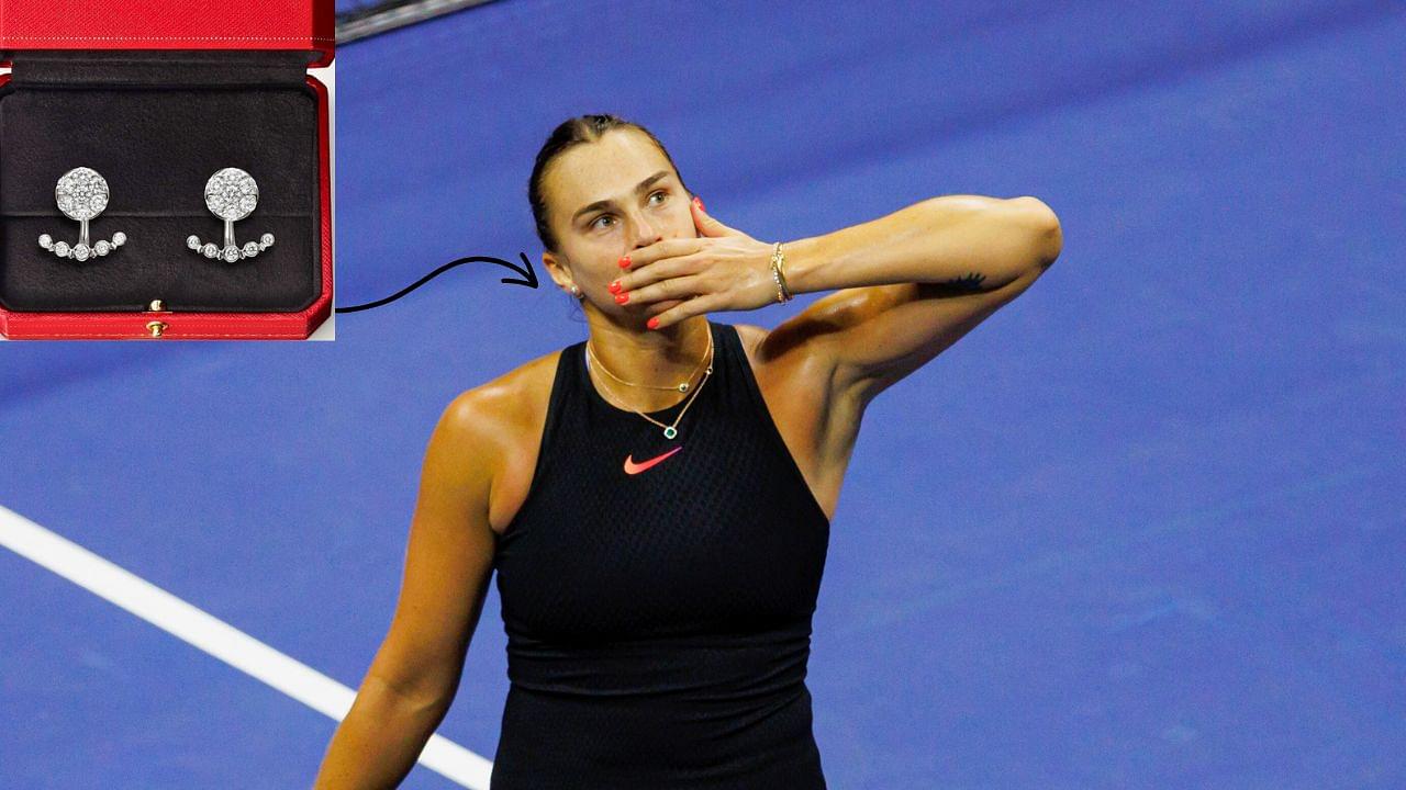 Aryna Sabalenka's $11,400 Worth Cartier Earrings in US Open 2024 Semi-Final Go Viral