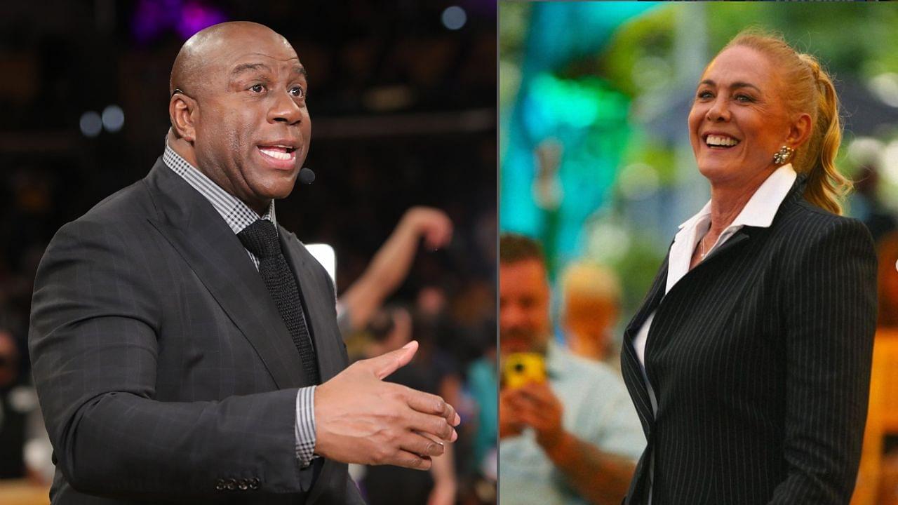 Magic Johnson's Speech in a Businessmen Conference Leads to Meet-up With Brazillian Basketball Royalty