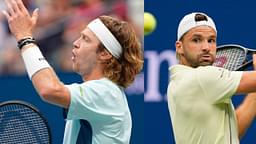 Andrey Rublev Hurts Himself in Anger as Grigor Dimitrov Wins First Set in US Open Round of 16 Clash