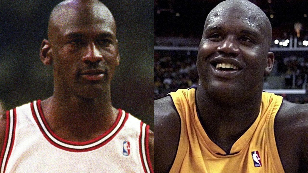 Michael Jordan and Shaquille O'Neal