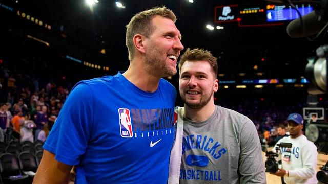 Dirk Nowitzki and Luka Doncic