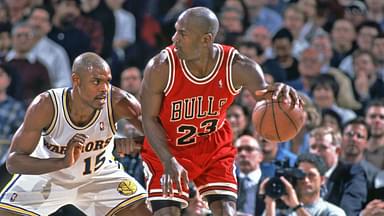 Latrell Sprewell and Michael Jordan