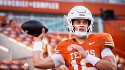 Texas Longhorns quarterback Arch Manning (16).