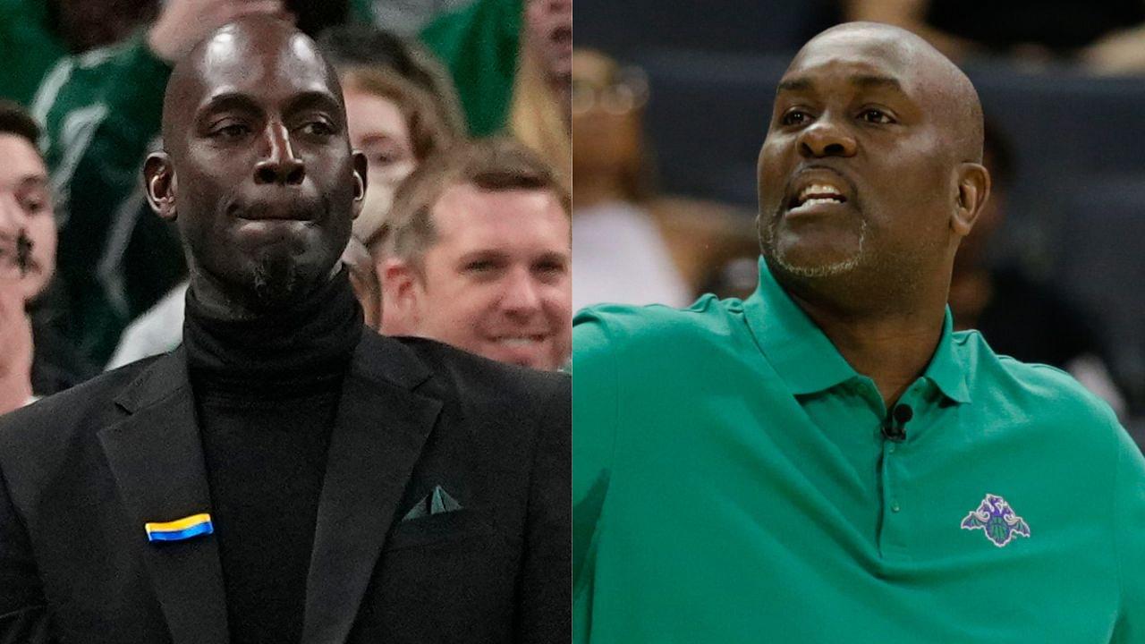 Kevin Garnett and Gary Payton