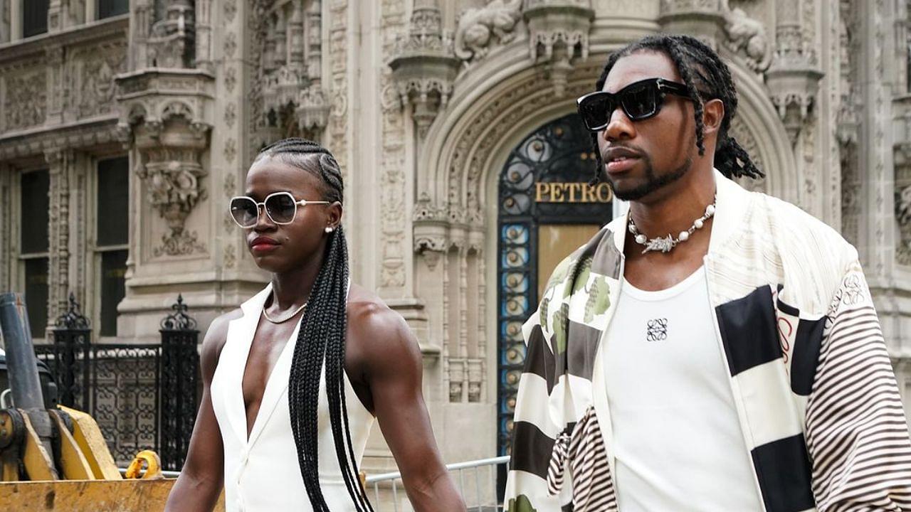 Noah Lyles Walks Hand-in-Hand With Girlfriend Junelle Bromfield Days After Hyping Up Her ‘First Fashion Week’