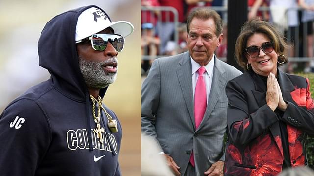 Nick Saban Gets Called Out by Wife Terry for Picking UCF Over Deion Sanders’ CU