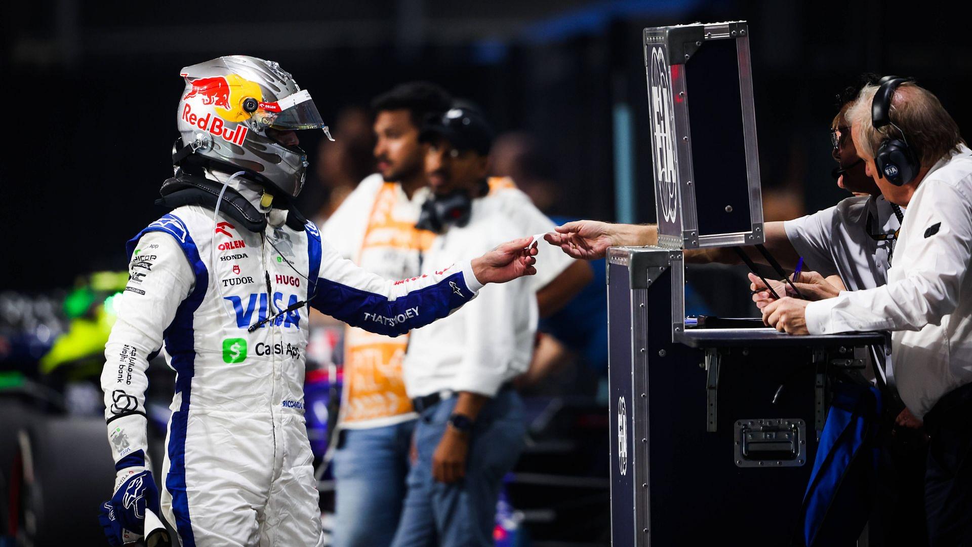 What Is the Paper Slip Handed to F1 Drivers After a Race?