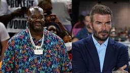 David Beckham's Possibly Fake Beach Soccer Shots Have Shaquille O'Neal Intrigued On IG