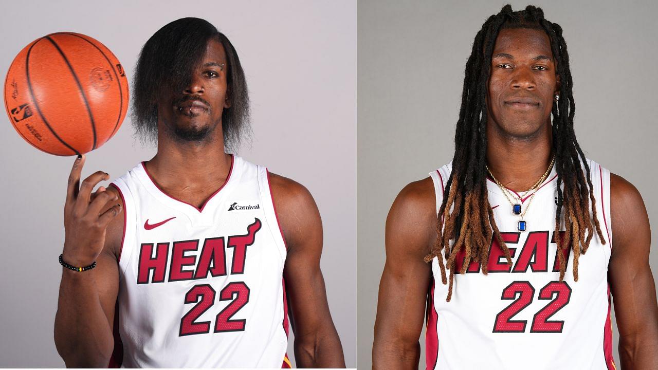 Jimmy Butler Media Day Hairstyle Timeline What Hairdo Will the Heat