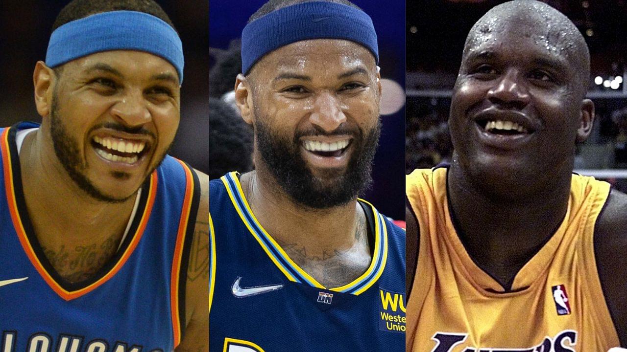 Carmelo Anthony, Demarcus Cousins, and Shaquille O'Neal