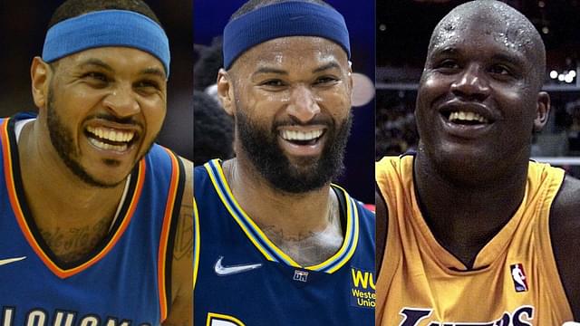 Carmelo Anthony, Demarcus Cousins, and Shaquille O'Neal